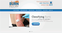Desktop Screenshot of burninjuryguide.com
